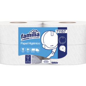 PAPEL HIGIENICO JUMBO BLANCO HD REF.71157 X 250 MTS FAMILIA PACA X 4