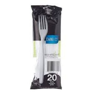 TENEDOR GRANDE DESECHABLE PAQUETE X 20 DARNEL