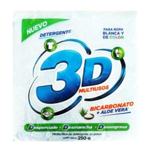 DETERGENTE 3D MULTIUSOS X 250 GR