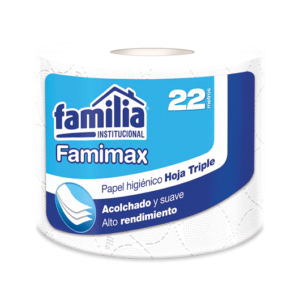 PAPEL HIGIENICO FAMILIA FAMIMAX BLANCO 22 MT HT X 12