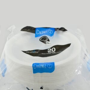 PLATO HONDO 25OZ DARNEL PAQUETE X 25