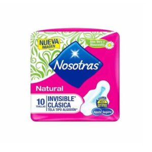 TOALLAS NOSOTRAS NATURAL INVISIBLE CLASICA X 10