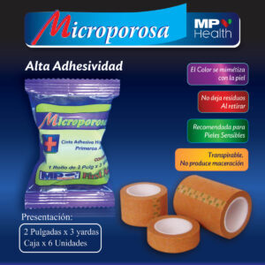 MICROPORO PIEL 2"X3 YRD BOLS ADHES PROMEDICAL