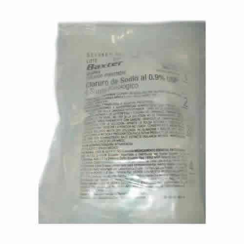 CLORURO DE SODIO AL 0.9% SOLUCION SALINA BAXTER 500 CC, image size:500x500
