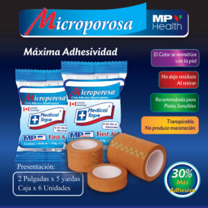 MICROPORO PIEL 1/2 X 5 YDS CARRETE-MP PROMEDICAL X 3