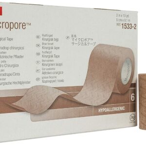 ESPARADRAPO MICROPORE DE 2"X10 CAJA X 6 ROLLOS