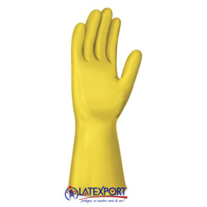 GUANTE LATEX INDUSTRIAL CF25/T-7 AMARILLO