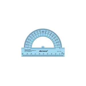 TRANSPORTADOR ARTESCO 180 GRADOS 10 CM X 5 UND