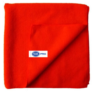 PAÑO MICROFIBRA 40X40 CM ROJO X 5 TASKPRO