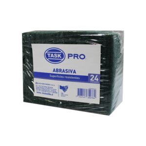 ESPONJA ABRASIVA VERDE 15X10CMX24UND TASKPRO