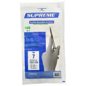 GUANTES DE LATEX QUIRURGICOS ESTERIL SUPREME PAR